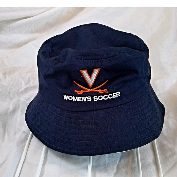 Blue Women’s Soccer University of Virginia Cavaliers Bucket Hat  UVA Cap/Hat - Picture 1 of 5